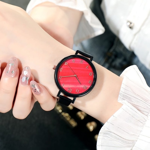 *GIOELE* Red Fashion Dial Quartz Watch - Picture 2 of 2